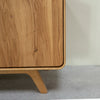 Scarpiera in legno massiccio NordicStory Geneva in rovere, 80 x 35 x 110 cm.