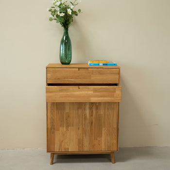 NordicStory Cassettiera Cassettiera in rovere massiccio Escandi 2 Oak.Store
