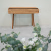Comò console NordicStory in rovere massiccio Ginevra, 110 x 35 x 80 cm.