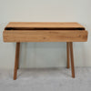 Comò console NordicStory in rovere massiccio Ginevra, 110 x 35 x 80 cm.