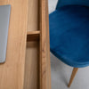 Comò console NordicStory in rovere massiccio Ginevra, 110 x 35 x 80 cm.