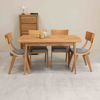 Roble.Store Tavolo da pranzo rettangolare in legno massiccio di rovere 
