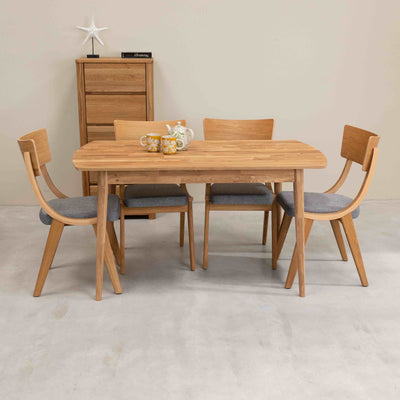 Roble.Store Tavolo da pranzo rettangolare in legno massiccio di rovere 