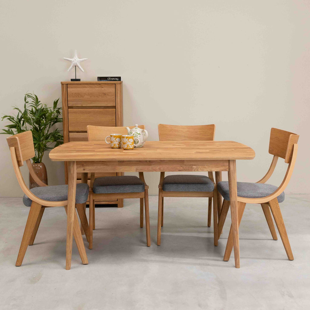 Roble.Store Tavolo da pranzo rettangolare in legno massiccio di rovere 