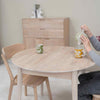 NordicStory Tavolo da pranzo rotondo allungabile in rovere massiccio Escandi 3 Roble.Store