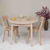 NordicStory Tavolo da pranzo rotondo allungabile in rovere massiccio Escandi 3 Roble.Store