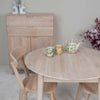 NordicStory Tavolo da pranzo rotondo allungabile in rovere massiccio Escandi 3 Roble.Store