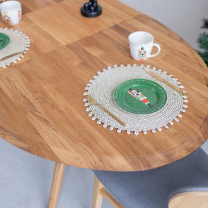 NordicStory Tavolo da pranzo allungabile in rovere massiccio Carmen