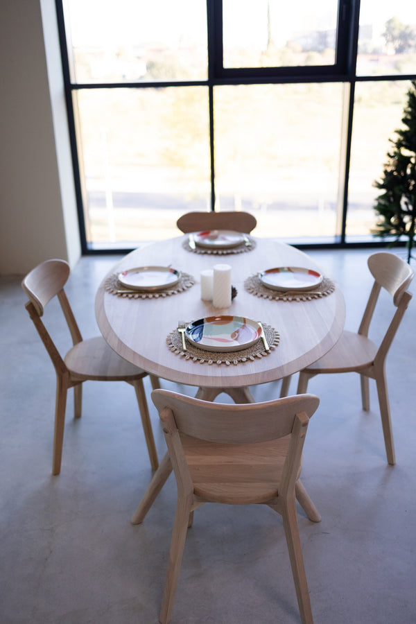 NordicStory Tavolo da pranzo allungabile in rovere massiccio Carmen