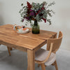 VESKOR Confezione da 2 o 4 sedie da pranzo Lucas in rovere massiccio, rivestimento grigio o beige