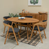 VESKOR Confezione da 2 o 4 sedie da pranzo in rovere massiccio Knut, rivestimento Beige/Grigio antracite Oak.Store