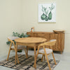 VESKOR Confezione da 2 o 4 sedie da pranzo in rovere massiccio Knut, rivestimento Beige/Grigio antracite Oak.Store