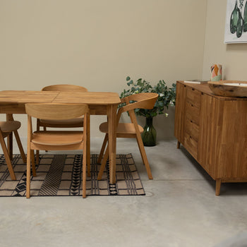 NordicStory Tavolo da pranzo allungabile in rovere massiccio Francia Roble.Store