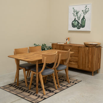 NordicStory Tavolo da pranzo allungabile in rovere massiccio Francia Roble.Store
