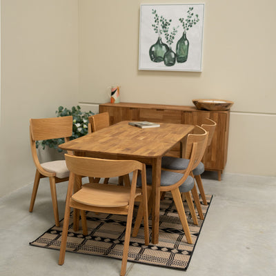 NordicStory Tavolo da pranzo allungabile in rovere massiccio Francia Roble.Store