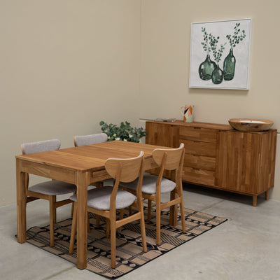 NordicStory Tavolo da pranzo allungabile in rovere massiccio Marsi Roble.Store