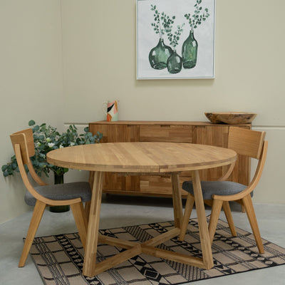 NordicStory Tavolo da pranzo allungabile in rovere massiccio sostenibile Roble.Store