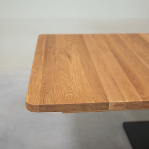 NordicStory Tavolo da pranzo allungabile in rovere massiccio Brema, 160-250 x 90 x 75 cm.