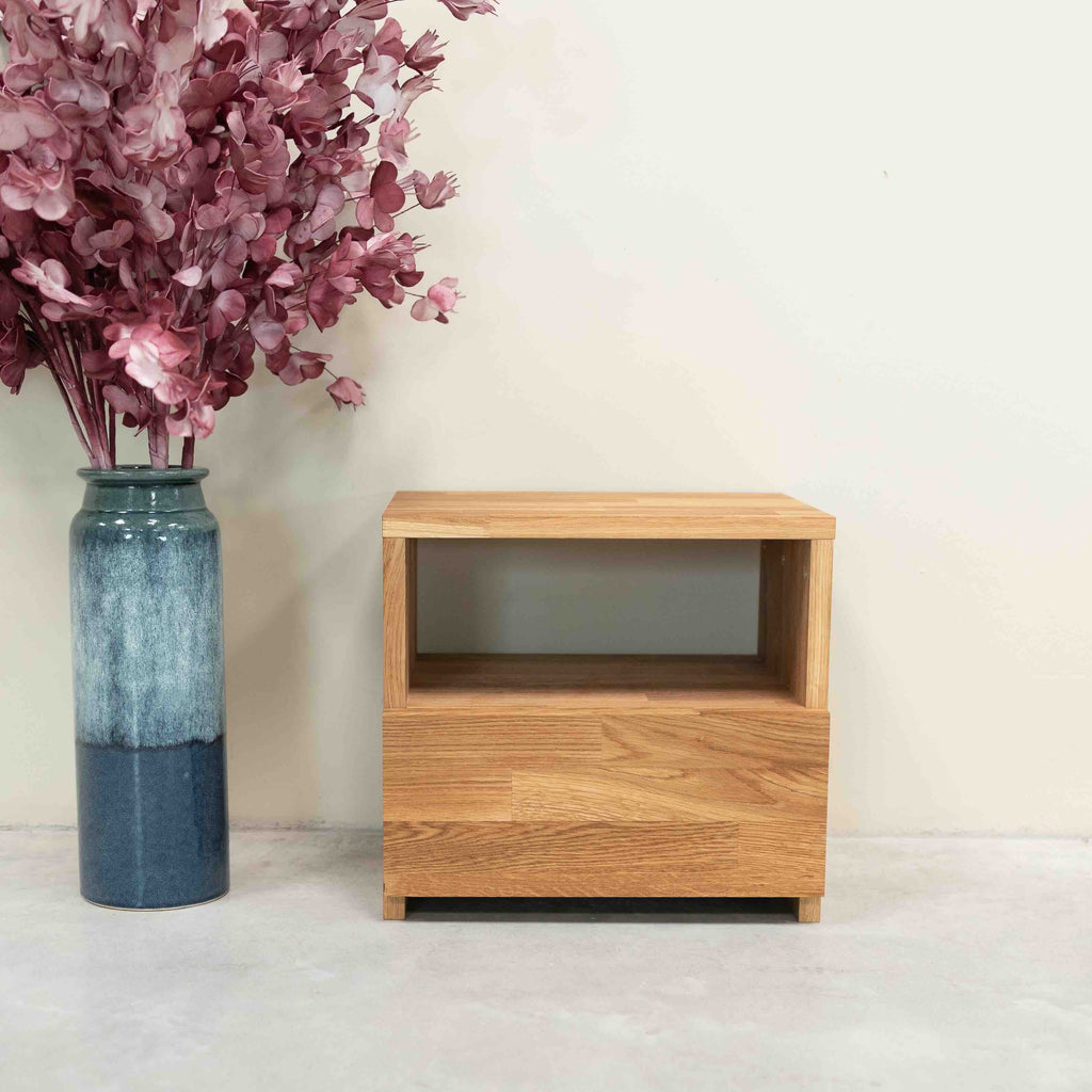 Roble.Store Comodino in legno massiccio di rovere