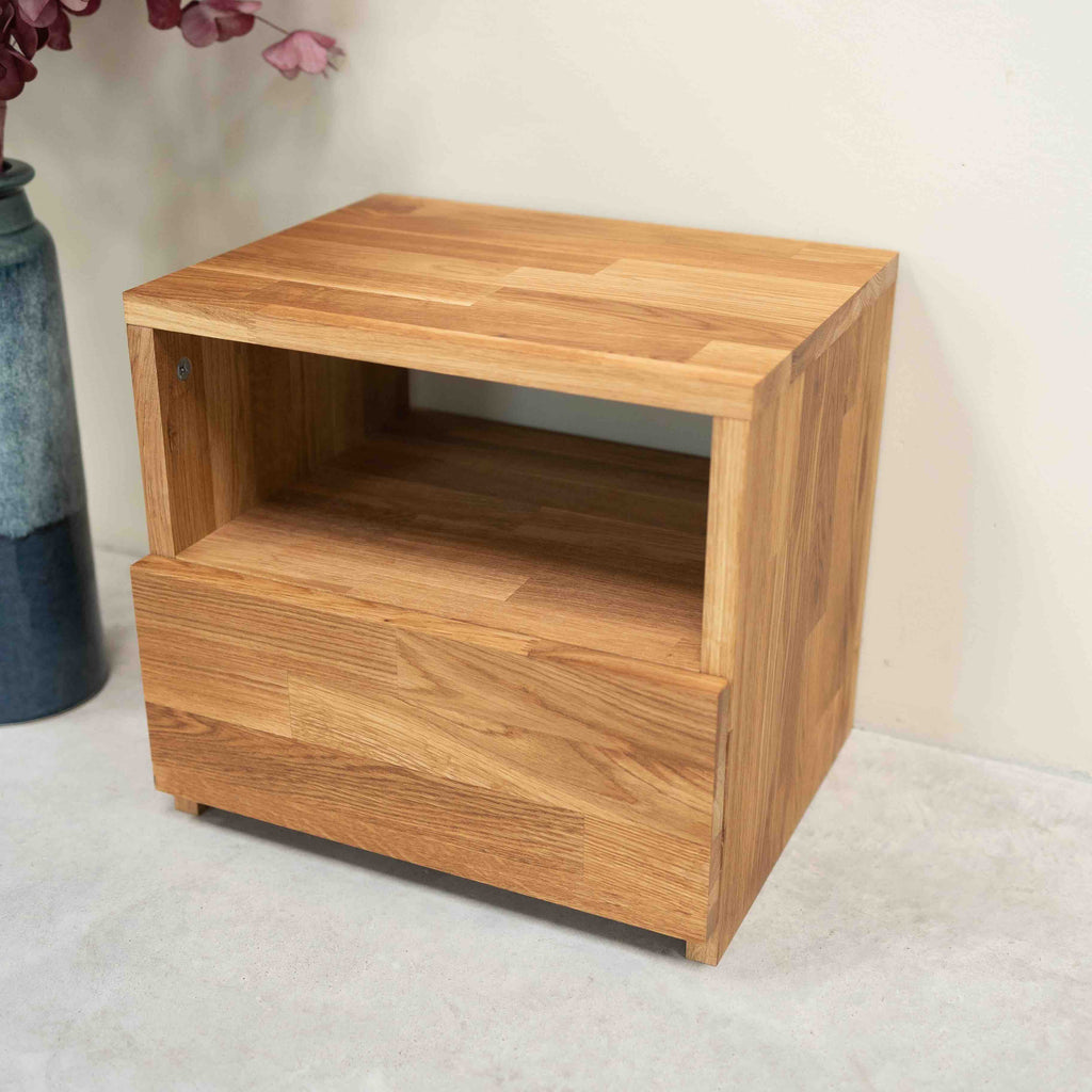 Roble.Store Comodino in legno massiccio di rovere