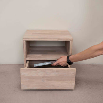 Roble.Store Comodino in legno massiccio di rovere