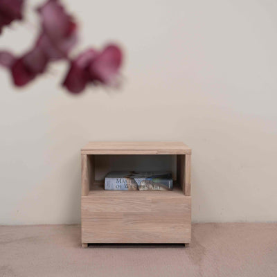 Roble.Store Comodino in legno massiccio di rovere