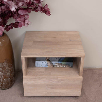 Roble.Store Comodino in legno massiccio di rovere