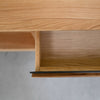 Porta TV NordicStory in rovere massiccio Brema, 160 x 42 x 50 cm.