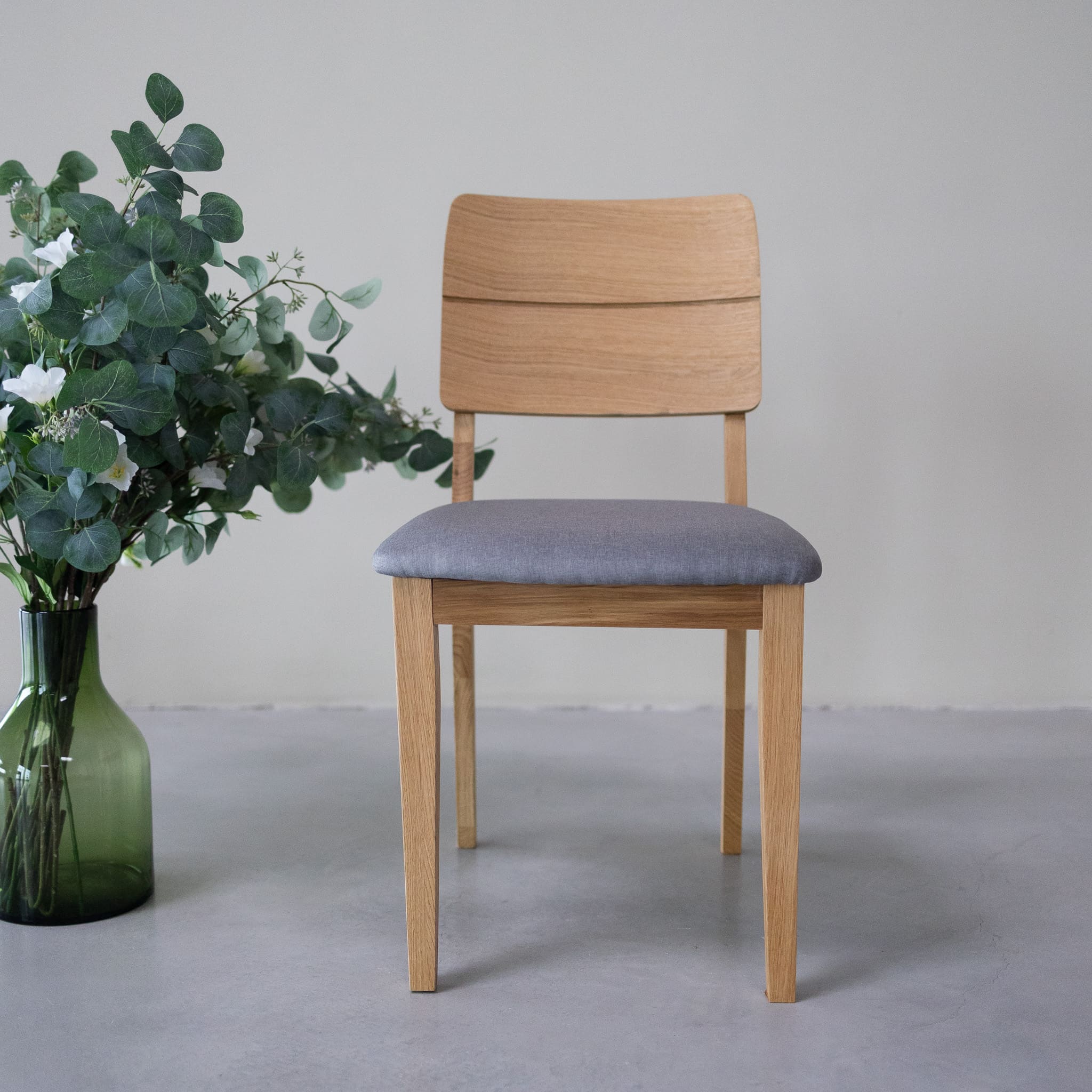 NordicStory Sedie da pranzo rustiche in legno massiccio di quercia