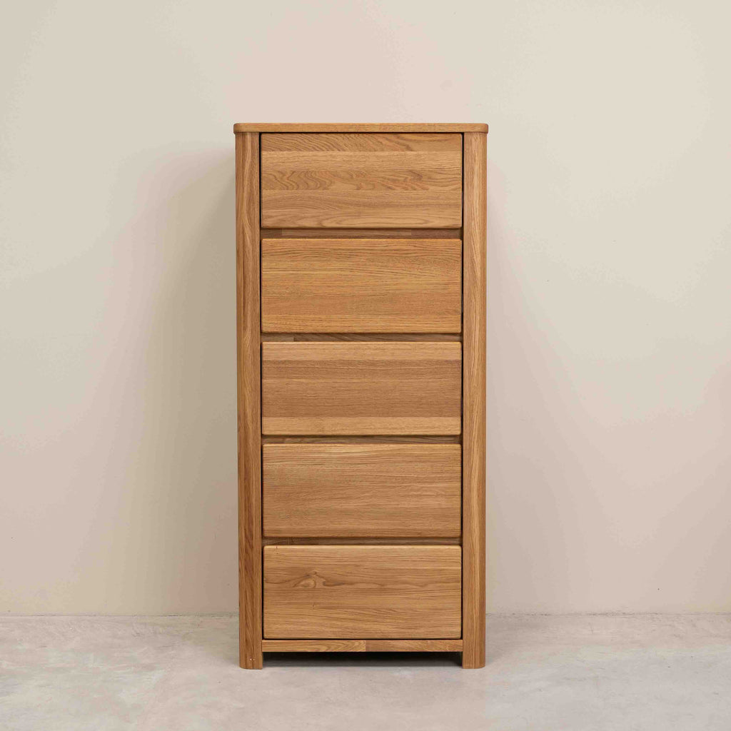Madia Roble.Store Cassettiera in legno massiccio di rovere