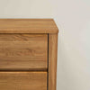 Madia Roble.Store Cassettiera in legno massiccio di rovere