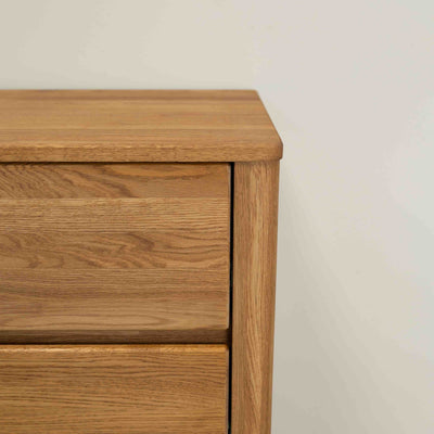 Madia Roble.Store Cassettiera in legno massiccio di rovere