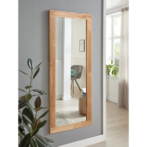 Specchio in rovere massiccio Teramo, 50 x 2 x 120 cm | NordicStory