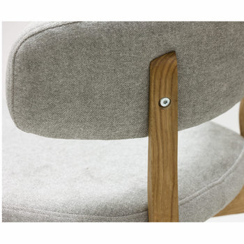 Veskor Confezione da 2 o 4 sedie da pranzo Claus in rovere massiccio, rivestite in rovere grigio o marrone.Store