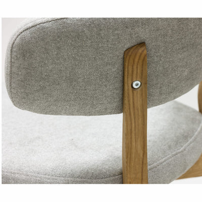 Veskor Confezione da 2 o 4 sedie da pranzo Claus in rovere massiccio, rivestite in rovere grigio o marrone.Store