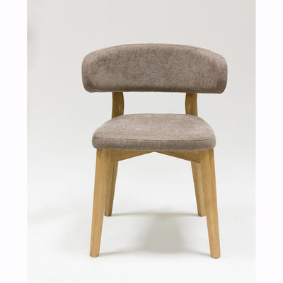 Veskor Confezione da 2 o 4 sedie da pranzo Claus in rovere massiccio, rivestite in rovere grigio o marrone.Store