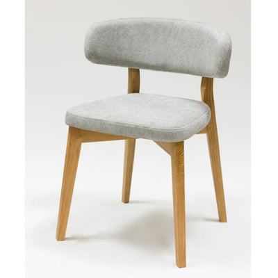 Veskor Confezione da 2 o 4 sedie da pranzo Claus in rovere massiccio, rivestite in rovere grigio o marrone.Store