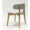 Veskor Confezione da 2 o 4 sedie da pranzo Claus in rovere massiccio, rivestite in rovere grigio o marrone.Store