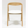 Veskor Confezione da 2 o 4 sedie da pranzo in rovere massiccio Oscar, rivestite in rovere bianco.Store