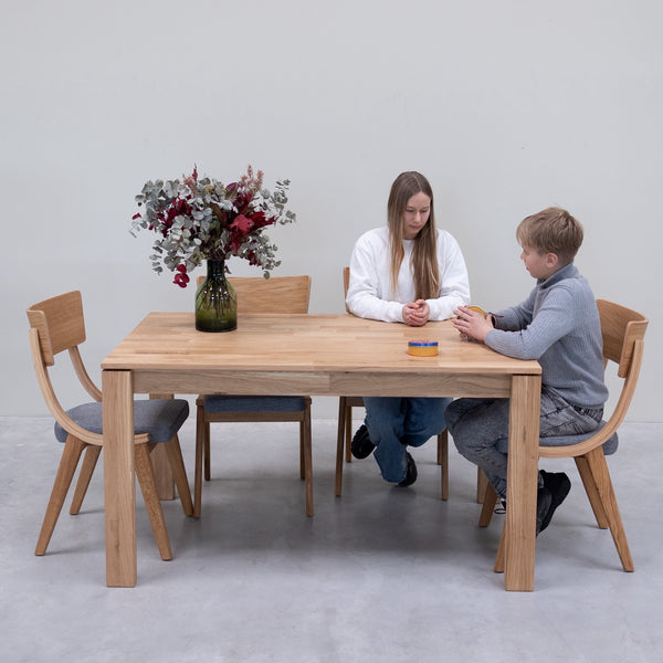 Tavolo da pranzo in rovere massiccio Krona