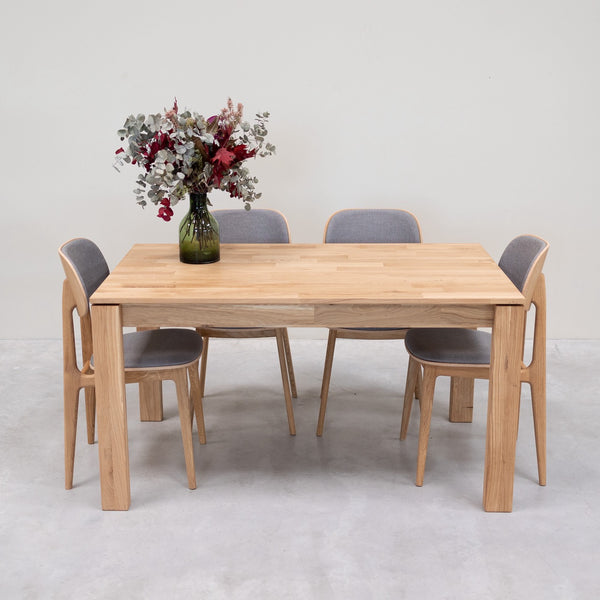 Tavolo da pranzo in rovere massiccio Krona