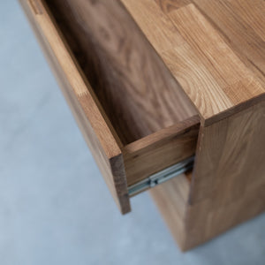 Credenza Cassettiera in rovere massiccio Escandi 4 