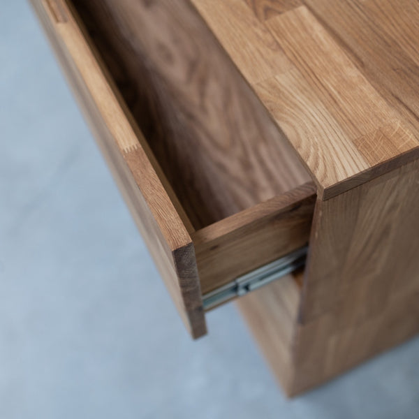 Credenza Cassettiera in rovere massiccio Escandi 4 