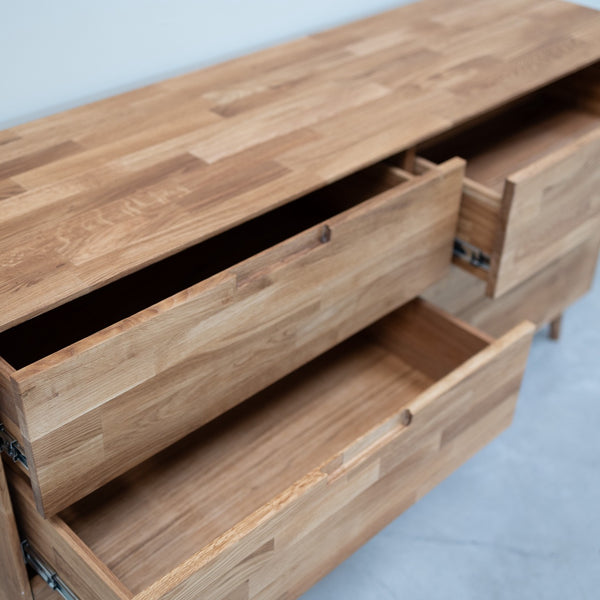 Credenza Cassettiera in rovere massiccio Escandi 4 