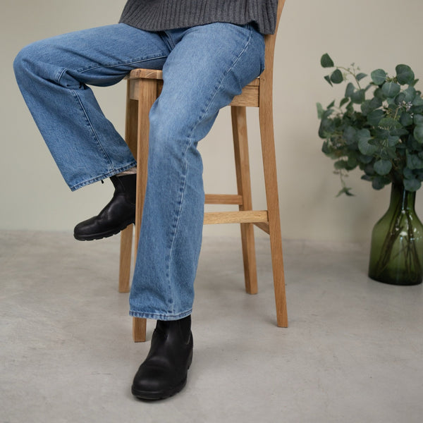 Sgabello da bar in legno massello di rovere Provance | NordicStory