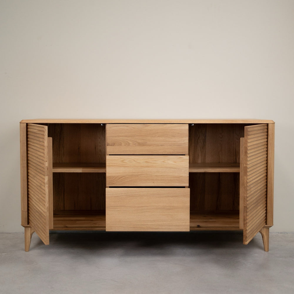 Credenza Comoda in legno massello di rovere Oxford 3.2.3 | NordicStory