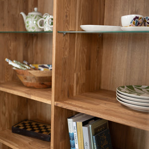 Armadio vetrina in legno massello di rovere Escandi 3 | NordicStory