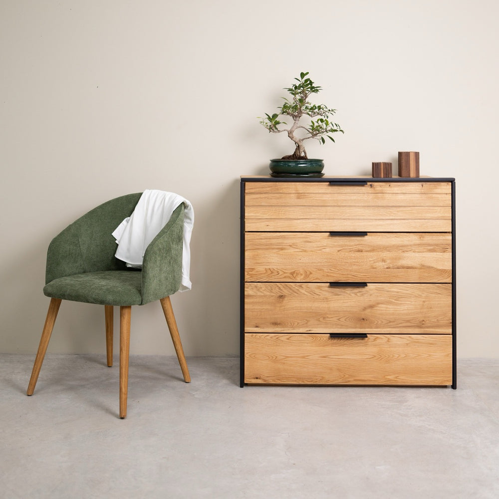 Cómoda de madera maciza roble Runa | NordicStory