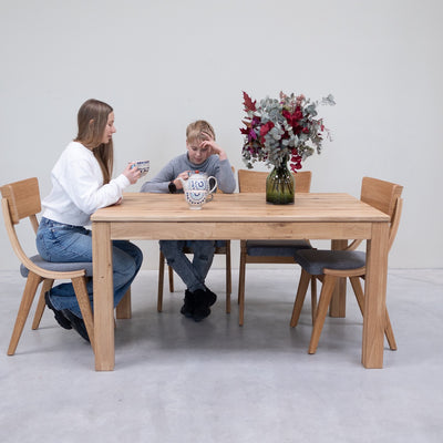 Tavolo da pranzo allungabile in rovere massiccio L2