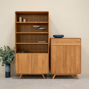 Vetrina in legno massiccio Ginevra 2 RobleStore NordicStory